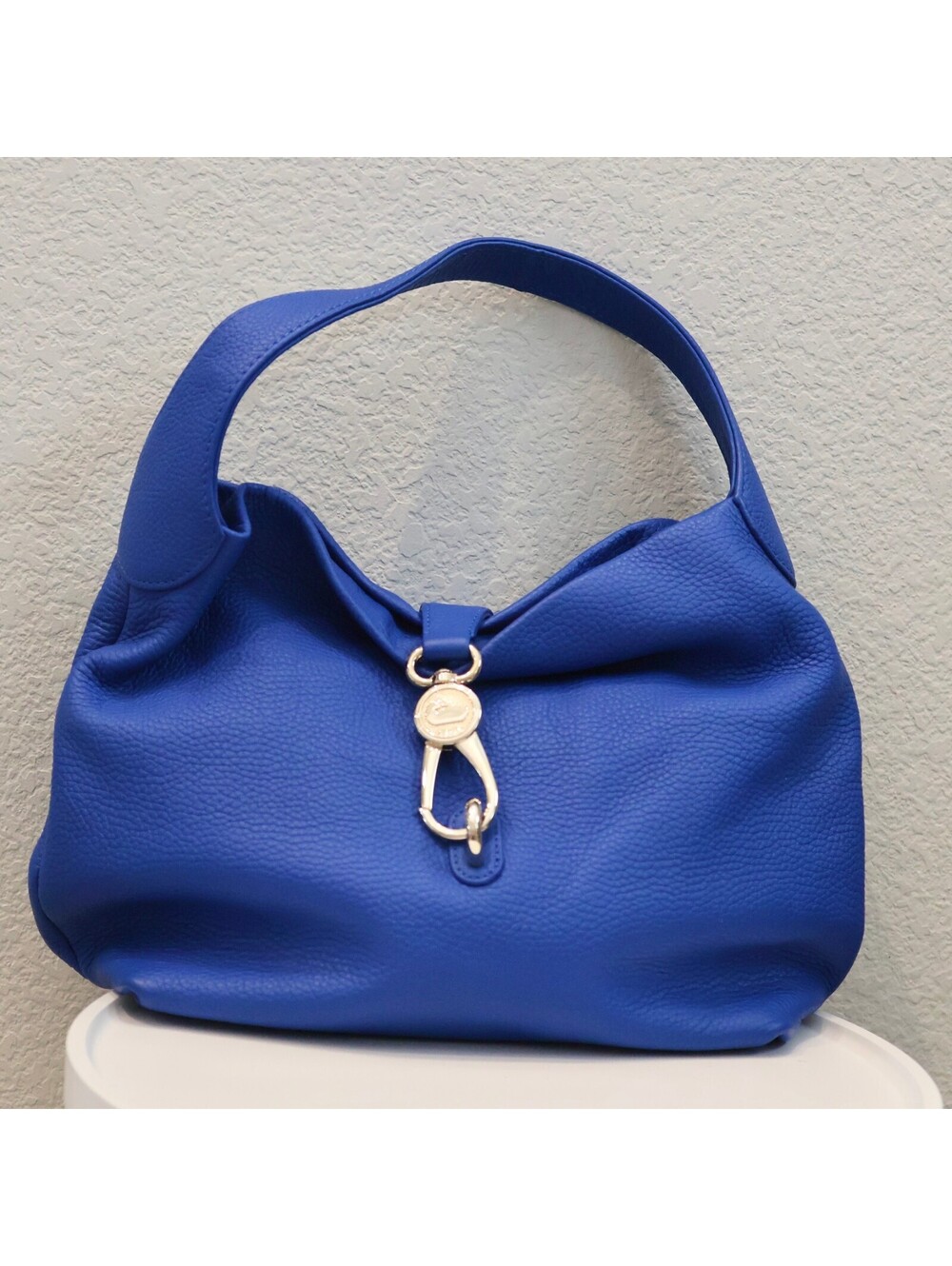 Dooney & Bourke Ultramarine Pebble Slouchy Hobo EXCELLENT Blue Shoulder Bag